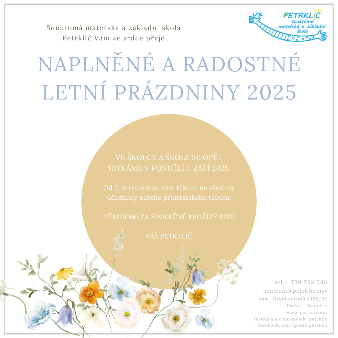 Radostné prázdniny 2025 (Příspěvek na Instagramu)